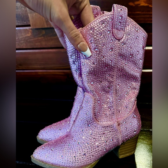 Other - Rhinestone Pink Toddler cowgirl boots! 🩷